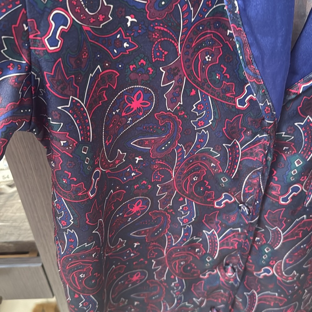 TESORO Paisley Print Robe 💙 - Picture 9 of 10